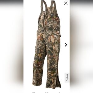 Camouflage Insulated Bib Pants in Earth Tones